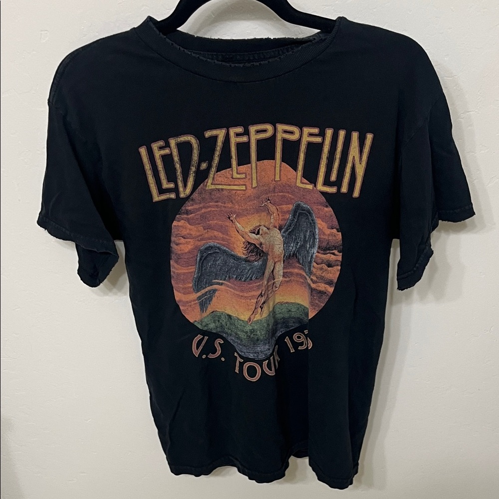 Urban Outfitters Black Led Zeppelin Graphic Tee